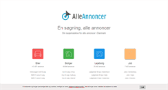 Desktop Screenshot of alleannoncer.dk