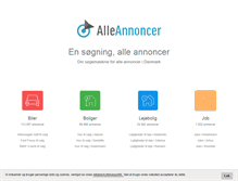 Tablet Screenshot of alleannoncer.dk